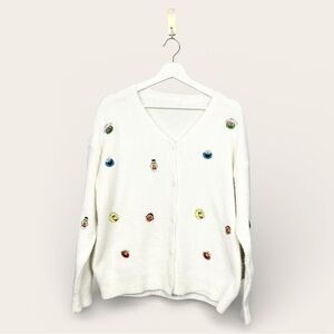 Sesame Street Embroidered Cardigan